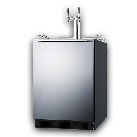 24 inch Wide Built-In Beer and Coffee Kegerator ADA Compliant