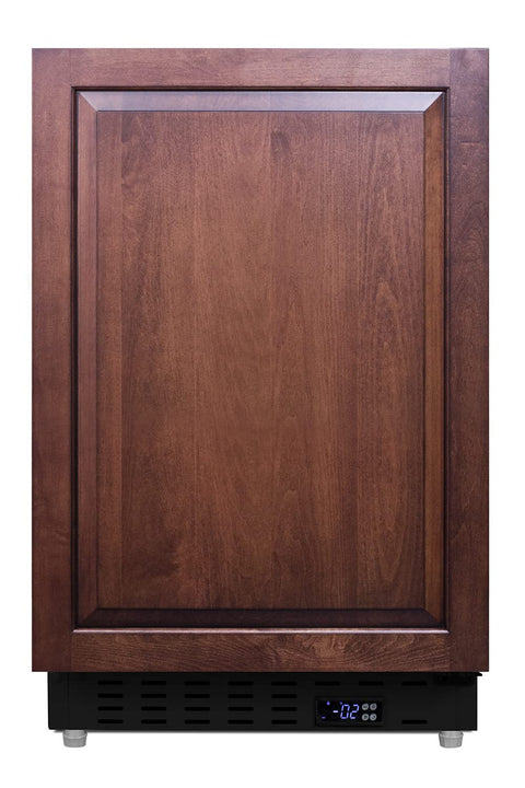 Summit Appliance ALFZ37BIF 21" Wide Built-In All-Freezer; Panel-ready Door (Panels Not Included); Open Door and Temperature Alarms; Manual Defrost; 2.68 cu.ft Capacity; Digital Thermostat