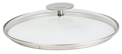 Cristel K32P Domed Glass Lid, 12.5", Silver