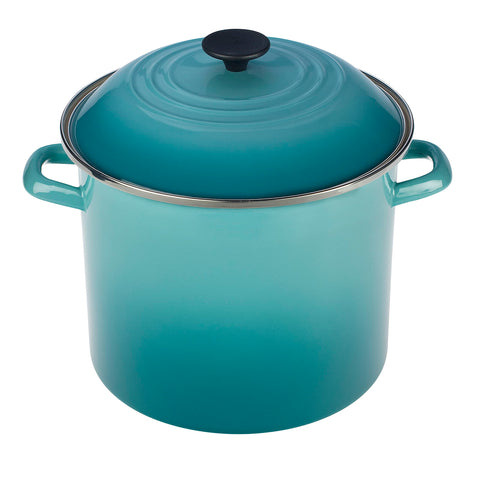 Le Creuset Enamel On Steel Stockpot, 8 qt., Caribbean