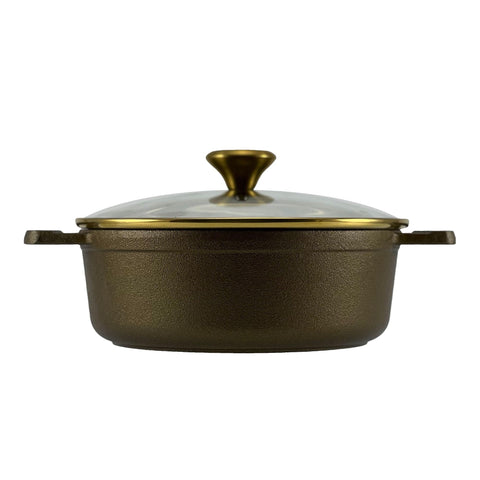 Big Kitchen?x?Old Mountain Exclusive Pre-Seasoned 2 Quart Cast Iron Dutch Oven Saucepan with Smooth Polished Cooking Surface Oven Safe Stovetop & Grill Friendly Cookware (11" x 8.25" x 5")