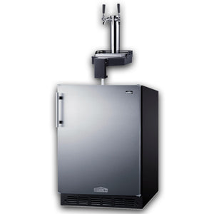 24 in. Wide Built-In Floating Tap Cold Brew Kegerator ADA-Compliant