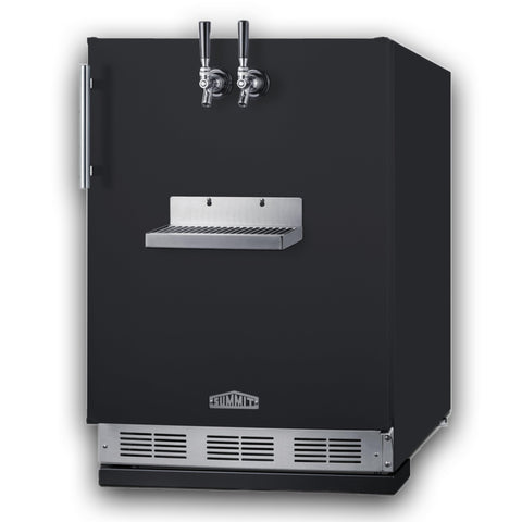 24 Inch Wide Front Tap Built-In Cold Brew Coffee Kegerator, ADA-Compliant