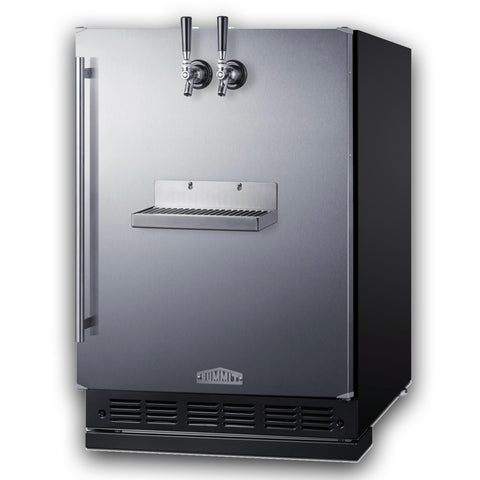 24 Inch Wide Front Tap Built-In Cold Brew Coffee Kegerator, ADA-Compliant