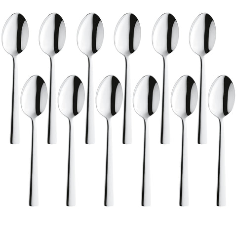 Amefa Modern Bliss Additions Teaspoons, Silver, Set of 12