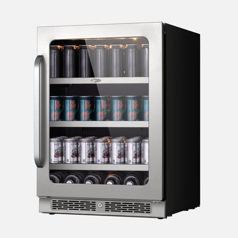 Whynter 24" Undercounter Beverage Refrigerator, 166 Can, BSR-140SB
