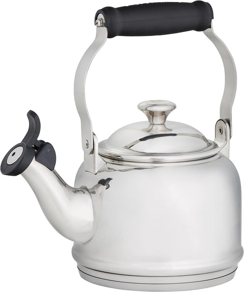 Le Creuset Demi Tea Kettle with Metal Finishes, 1.7 qt., Stainless Steel