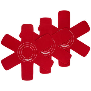 Le Creuset Set of 3 Felt Cookware Protectors - Cerise