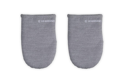Set of 2 Mini Oven Mitts 8 In Charbon