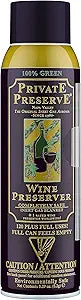 Private Preserve Wine Preservation System 100 Percent Green Gas Based Suitable For All Wine Port Sake Cognac Whiskey Fine Oil & Vinegar 0.29 Ounce (Pack of 1)