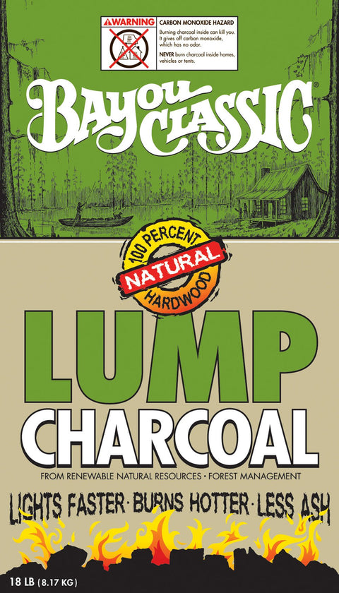 Bayou Classic 500-418, 18-lbs Bag Natural Lump Charcoal