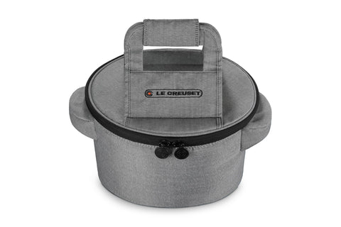 Le Creuset Small Round Tote Bag, Fits 4.5 qt. or 5.5 qt. Round Dutch Oven, Noir