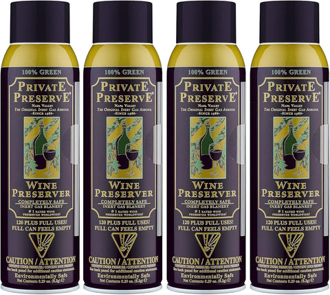 Bundled 100 Persent Green Gas Based Suitable for all Wine Port Sake Cognac Whiskey Fine Oil and Vinegar 4 Count Black/Gold