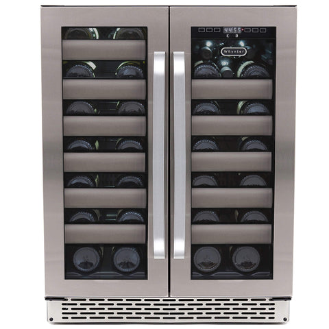 Whynter BWR-401DS Elite 40-Bottle Seamless Stainless Steel Door Dual Zone Built-in Wine Refrigerator