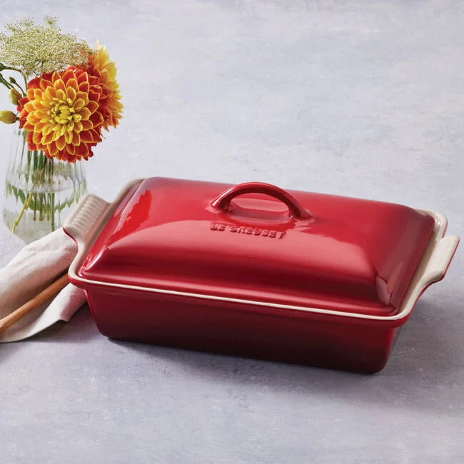 Heritage Covered Rectangular Casserole - Rhone 4 qt. (12" x 9")