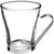 Bormioli Rocco Verdi Glass 7.5 Ounce Cappuccino Cup with Stainless Steel Handle