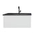 Laviva Vitri 36 - Cloud White Cabinet Matte Black Viva Stone Solid Surface Countertop