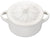 Le Creuset Stoneware Mini Round Cocotte with Flower Lid, 8oz., White