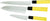 Cook Pro Santoku Stainless Steel Knives, Set of 3