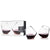 Viski Rolling Crystal Wine Glasses Set of 2 - Premium Crystal Clear Glass, Modern Stemless, Wine Glass Gift Set - 12oz
