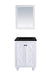 Laviva Odyssey - 24 - White Cabinet Matte Black Viva Stone Solid Surface Countertop