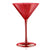 ARTLAND Luster Ruby 8 Ounce Martini Glass, Set of 4