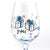Home Essentials Hand Painted Make A Wish 12 Ounce Goblet Glasses, Set of 2