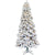 Fraser Hill Farm 7.5-Foot Pre-Lit Hillside Slim Snow Flocked Christmas Tree, Clear Smart Lights, FFHS075S-3SN