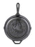 Lodge Seas 0.25” Made in America Ergonomic, Heat Treated, and Pre-Seasoned Cast Iron Skillet with Assist Handle, , Black