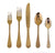 Mepra 200184 Coccodrillo Bronzo Flatware Set – [20 Pieces Set] Brushed Copper Finish, Dishwasher Safe Cutlery