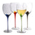 Artland Splash 11 oz Wine Glasses (Set of 4), Multicolor