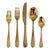 Mepra 108722122 Coccodrillo Bronzo Serving Set – [5 Pieces Set] Polished Copper Finish, Dishwasher Safe Cutlery for Fine Dining