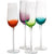 ARTLAND Fizzy Assorted Color 8 Ounce Flute Bar Glass, Set of 4