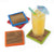 Final Touch Coloured Wood Coasters - Set of 4 with Non-slip Silicone Bases (FTA7614)
