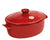 Emile Henry Made In France Flame Oval Stewpot Dutch Oven, 6.3 quart, Burgundy