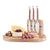 Final Touch 5 Piece Magnetic Cheese Board Set, with Removable Knife Block (CE40405)