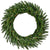 Fraser Hill Farm 24-in. Green Fir Wreath with Warm White LED Lights | Battery Operated | Festive Christmas Holiday Decorations | Indoor Hanging Decor for Doors, Fireplace Mantels | FFGF024WR-5GR