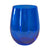 Artland Luster Blue Glass 16 Ounce Stemless Wine Glass