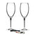Riedel Vinum Crystal Cuvee Prestige Wine Glass, Set of 2 with Bonus BigKitchen Waiter's Corkscrew