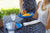 Camp Blue Melamine Coupe Round Plate, Set of 6