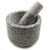 Scandicrafts Gray Polished Granite Mortar and Pestle